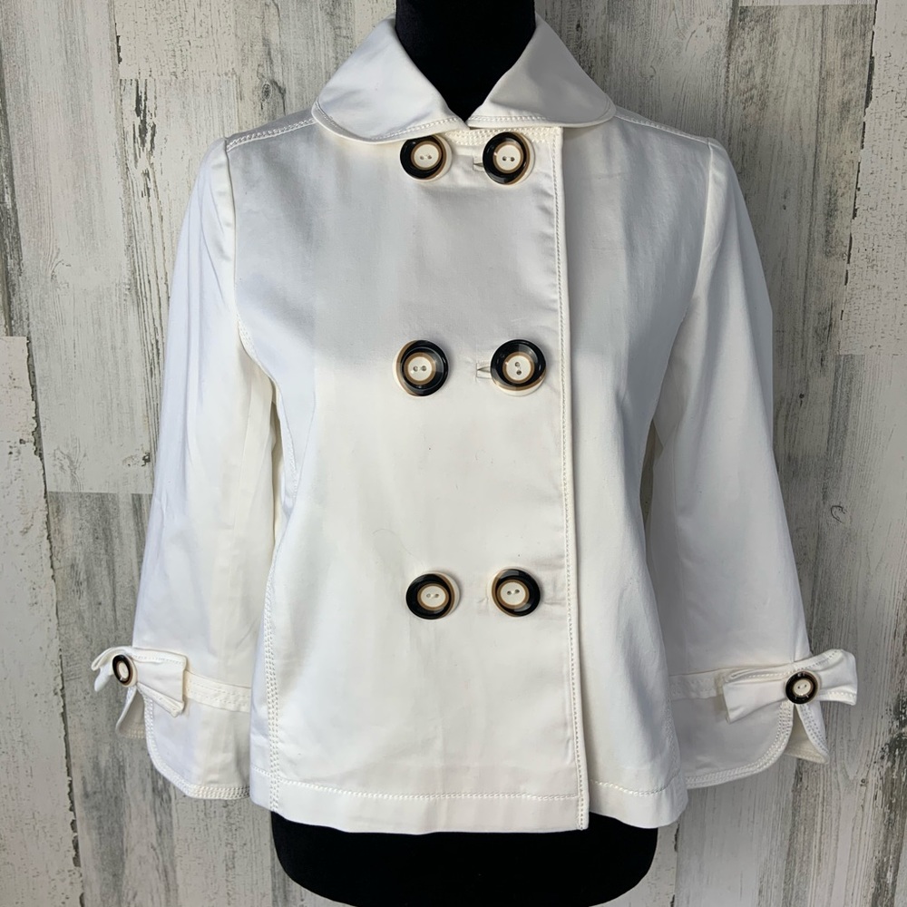 Pendleton White Cotton Lined Jacket Size M - image 1